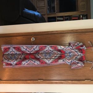 As U Wish multicolored off-the-shoulder maxi dress